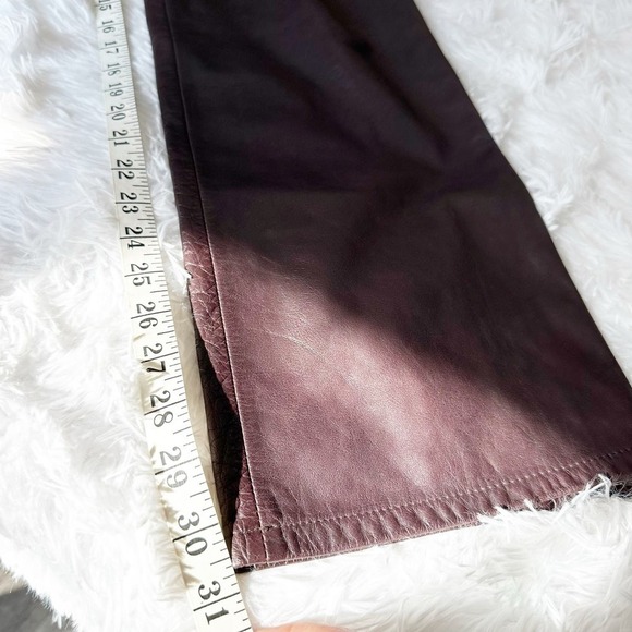 Nine West Leather Pants Size 6 - Picture 6 of 10